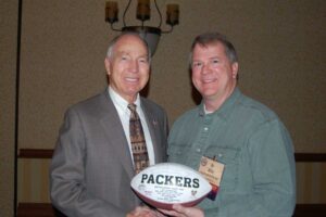 Bo Miles with Bart Starr